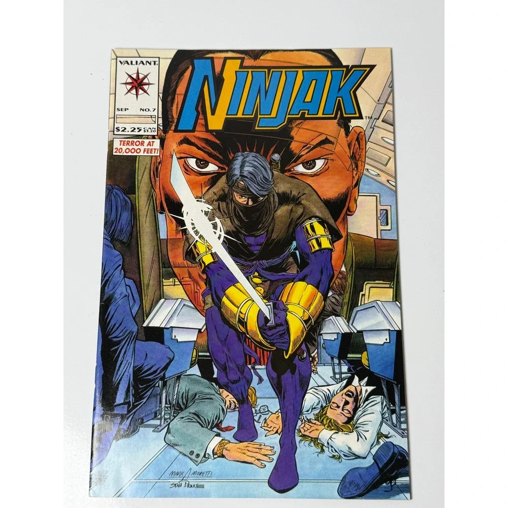 Ninjak #7 Valiant Comics 1994 Mark Moretti Cover Terror at 20000 Feet